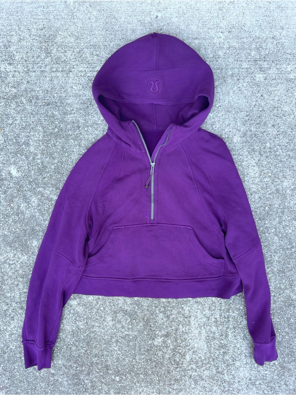 Lululemon Scuba Oversized Half Zip Hoodie Dramatic Magenta Deep Purple XS/S